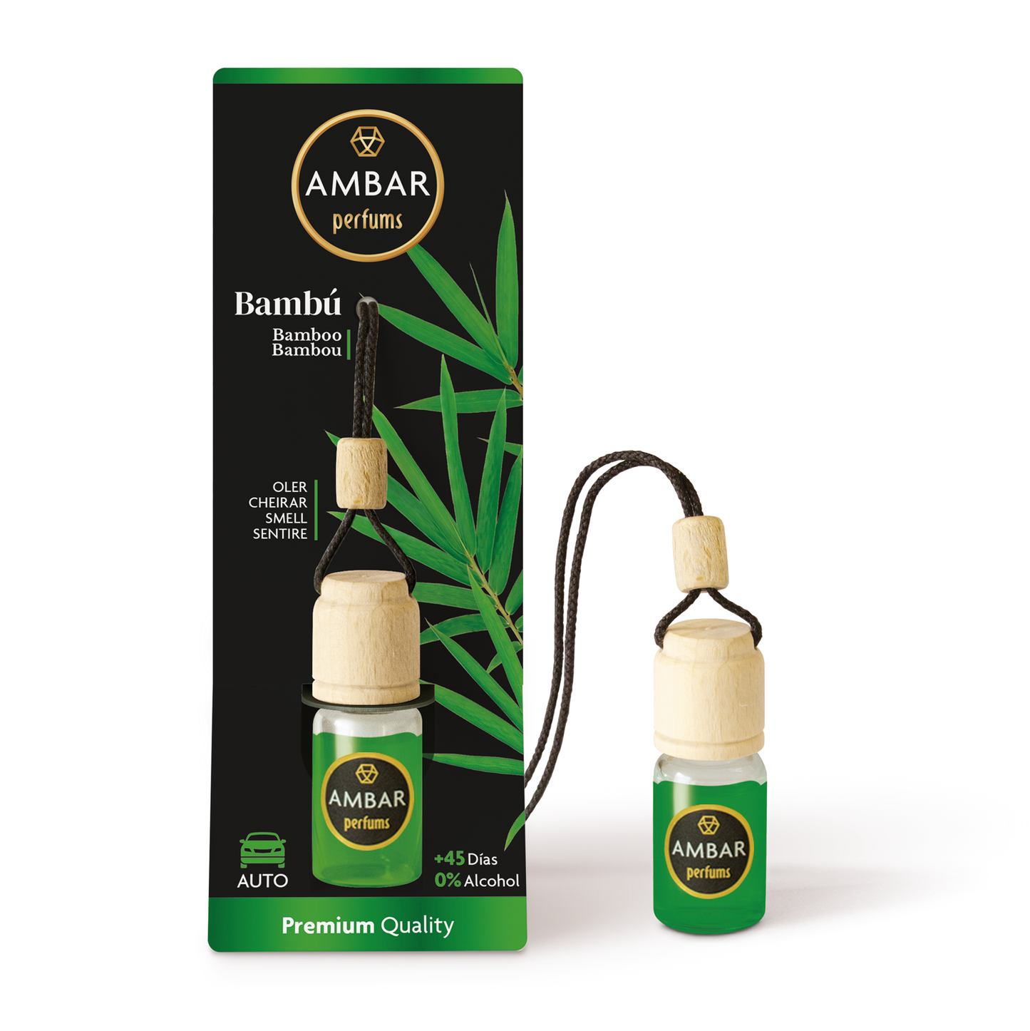 AMBIENTADOR DE COCHE AMBAR PARA COLGAR BAMBU