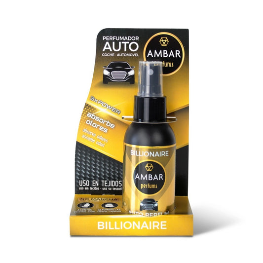 AMBIENTADOR DE COCHE AMBAR EN SPRAY BILLONAIRE