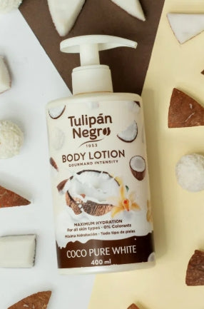 LOCIÓN CORPORAL TULIPÁN NEGRO 400 ML COCO PURE WHITE