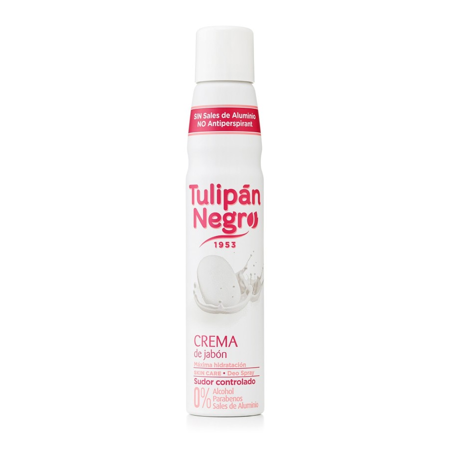 DESODORANTE SPRAY TULIPAN NEGRO CREMA DE JABON