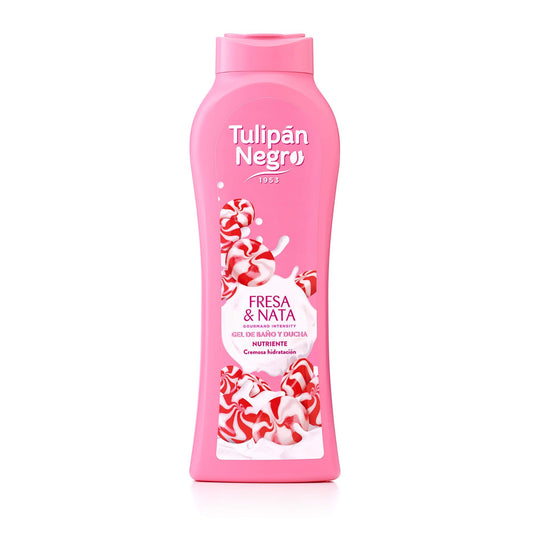 GEL TULIPAN NEGRO FRESA Y NATA