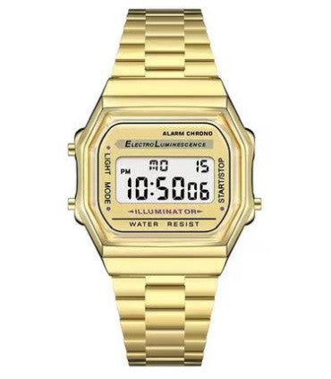 RELOJ DIGITAL MUJER DORADO