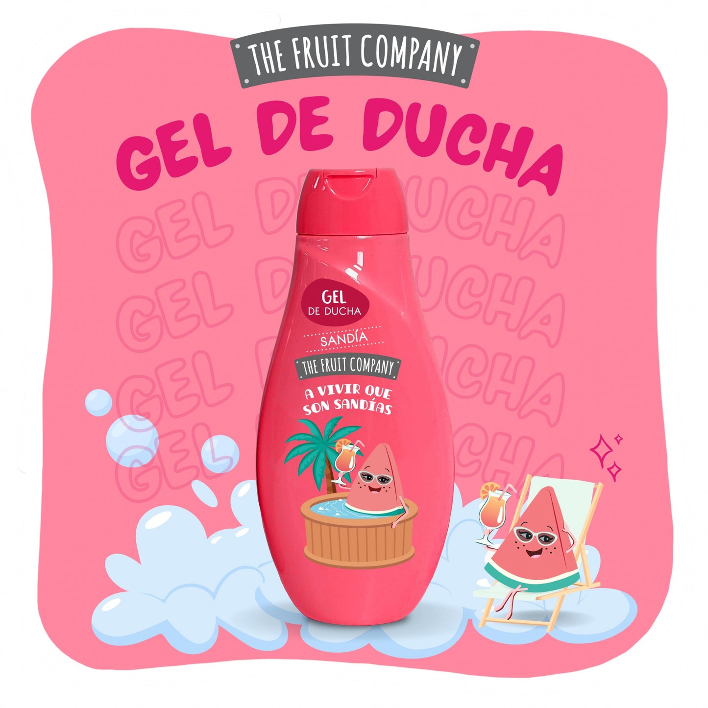 GEL DE DUCHA THE FRUIT COMPANY 600 ML SANDIA